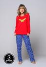 Kit 3 Pijamas Inverno Estampa Mulher Maravilha Manga Longa