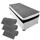 Kit 3 Pillow Top Massageador Colchão D20 Casca De Ovo Solteiro