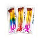Kit 3 Pincéis para Maquiagem Sereia Mandala
