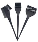 Kit 3 Pincéis Para Tintura E Hidratação De Pelos E Cabelos