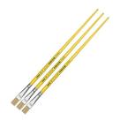 Kit 3 Pincel Artistico Chato Longo Atlas Br 12