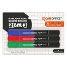 Kit 3 Pincel Marcador Quadro Branco 2 em 1 JOCAR OFFICE Kit 3 Pincel Marcador Quadro Branco 2 em 1 JOCAR OFFICE