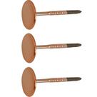 Kit 3 Pinos Ganchos de Parede Metal 3cm Rose Duler Pendurado