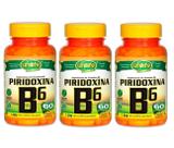 Kit 3 Piridoxina - Vitamina B6 - Unilife - 60 Cápsulas