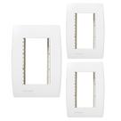 KIT 3 Placa 3 Posto 4x2 + Suporte Branco Ilus Siemens KIT 3 Placa 3 Posto 4x2 + Suporte Branco Ilus Siemens
