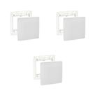 Kit 3 Placa 4X4 Cega S730200274 Gamma Silver Orion Schneider Kit 3 Placa 4X4 Cega S730200274 Gamma Silver Orion Schneider
