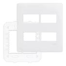 Kit 3 Placa 4x4 Com Suporte 4 Modulos Habitat Branco 3642
