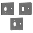 Kit 3 Placa 4x4 Posto Tomada + Saída De Fio Legrand 54395