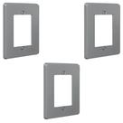 Kit 3 Placa Espelho 4x2 Cinza Silentoque 8503 Pial Kit 3 Placa Espelho 4x2 Cinza Silentoque 8503 Pial