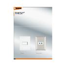 Kit 3 Placas 4X2 Cega Thesi Bticino Branco M5P0 Com Suporte