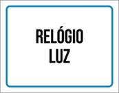 Kit 3 Placas Ambiente Sinalização Setor Relógio Luz