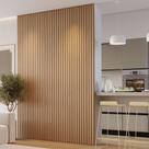 Kit 3 Placas de Painel Ripado Milão 250cm X 58cm X 3,3mm (rende 4,35m²) Ecorevest