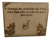 Kit 3 Placas Decorativa Preto Velhos Mdf Preta Velha 15x20cm