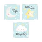 Kit 3 Placas Decorativas Quarto Decoração Bebê Infatil Fofinha 20x20