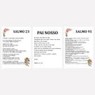 Kit 3 Placas Decorativas Salmo 23 Pai Nosso e Salmo 91 MDF