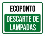 Kit 3 Placas Ecoponto Descarte De Lampadas