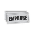 Kit 3 Placas PORTA PUXE/EMPURRE PL(1011) em PVC COM fita DUPLAFACE