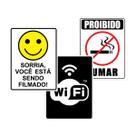Kit 3 placas PVC 15x20cm Varejo