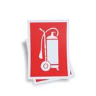 Kit 3 Placas sinalização 15x21cm EM PVC PL(1026) - Tema: Extintor