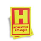 Kit 3 Placas sinalização 15x21cm EM PVC PL(1034) - Tema: Hidrante de Recalque Kit 3 Placas sinalização 15x21cm EM PVC PL(1034) - Tema: Hidrante de Recalque