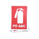 Kit 3 Placas sinalização 15x21cm EM PVC PL(112) Tema: Extintor