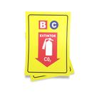 Kit 3 Placas sinalização 15x21cm EM PVC PL(116) Tema: Extintor