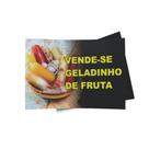 Kit 3 Placas sinalização 15x21cm EM PVC PL(145) - Tema: Geladinho