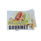 Kit 3 Placas sinalização 15x21cm EM PVC PL(149) - Tema: Geladinho 15x21