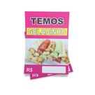 Kit 3 Placas sinalização 15x21cm EM PVC PL(150) - Tema: Geladinho 15x21