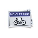 Kit 3 Placas sinalização 15x21cm EM PVC PL(175) - Tema: Bicicleta