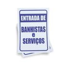 Kit 3 Placas sinalização 15x21cm EM PVC PL(185) - Tema: Banhista