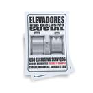 Kit 3 Placas sinalização 15x21cm EM PVC PL(186b) - Tema: Banhista