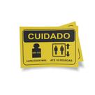 Kit 3 Placas sinalização 15x21cm EM PVC PL(210) - Tema: Peso Máximo Kit 3 Placas sinalização 15x21cm EM PVC PL(210) - Tema: Peso Máximo