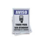 Kit 3 Placas sinalização 15x21cm EM PVC PL(232) - Tema: Interfone e Identificação