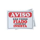 Kit 3 Placas sinalização 15x21cm EM PVC PL(354B) Tema: Fiado Kit 3 Placas sinalização 15x21cm EM PVC PL(354B) Tema: Fiado