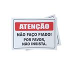 Kit 3 Placas sinalização 15x21cm EM PVC PL(358) Tema: Fiado Kit 3 Placas sinalização 15x21cm EM PVC PL(358) Tema: Fiado