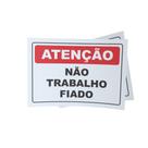 Kit 3 Placas sinalização 15x21cm EM PVC PL(361B) Tema: Fiado Kit 3 Placas sinalização 15x21cm EM PVC PL(361B) Tema: Fiado