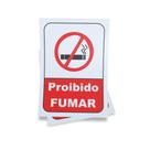 Kit 3 Placas sinalização 15x21cm EM PVC PL(368) Tema: Proibido Fumar Kit 3 Placas sinalização 15x21cm EM PVC PL(368) Tema: Proibido Fumar