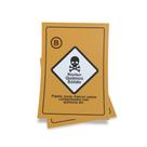 Kit 3 Placas sinalização 15x21cm EM PVC PL(426) - Tema: Lixo Químico