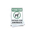 Kit 3 Placas sinalização 15x21cm EM PVC PL(48) - Tema: Bem-vindo