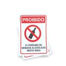 Kit 3 Placas sinalização 15x21cm EM PVC PL(521) Tema: Proibido Bebida Alc0ólica Kit 3 Placas sinalização 15x21cm EM PVC PL(521) Tema: Proibido Bebida Alc0ólica