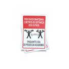 Kit 3 Placas sinalização 15x21cm EM PVC PL02 Tema Academia