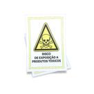 Kit 3 Placas sinalização 15x21cm EM PVC PL38 Tema Perigo