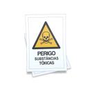 Kit 3 Placas sinalização 15x21cm EM PVC PL41 Tema Perigo