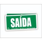 Kit 3 Placas sinalização 15x21cm PL (1012) - Tema: Tema saida/entrada predial (NAO É fotoluminessente))