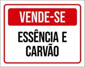 Kit 3 Placas Sinalização - Vende-Se Essência E Carvão