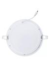 Kit 3 Plafon Painel LED 18 Watts Redondo de Embutir 3.000 K Branco Quente