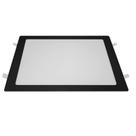 Kit 3 Plafon Painel Led Emb Quadrado Preto 30x30 6500k 24w