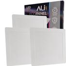 Kit 3 Plafons Led Embutir Quadrado 24W 6500K (Branco Frio) 1680L Bivolt Termo EcoPanel ALI-1PF005 ALI