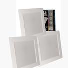 Kit 3 Plafons Led Embutir Quadrados 12W 6500K Branco Frio 840L Bivolt Termo EcoPanel ALI-1PF001 ALI